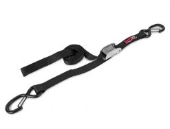 SpeedStrap 1 inch Cam-Lock Tie Down with Snap S Hook Black