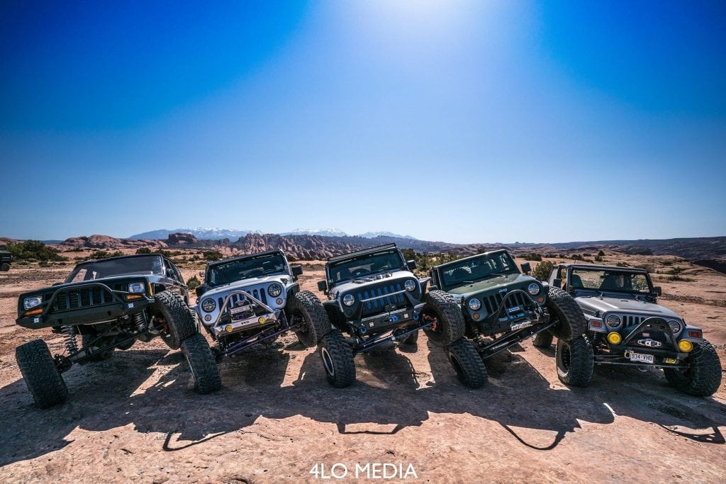 Jeeps next to each other