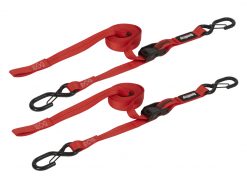 SpeedStrap 1in x 10ft Cam-Lock Tie-Downs - Red