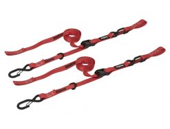 SpeedStrap 1in x 10ft Cam-Lock Tie-Downs with Soft-Tie - Red