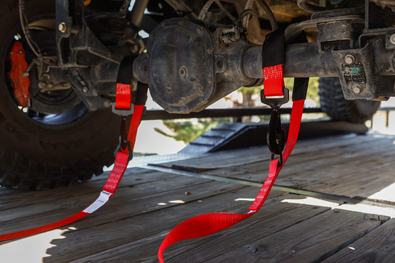 SpeedStrap 2" Ratchet Tie Down and Axle Strap Combo
