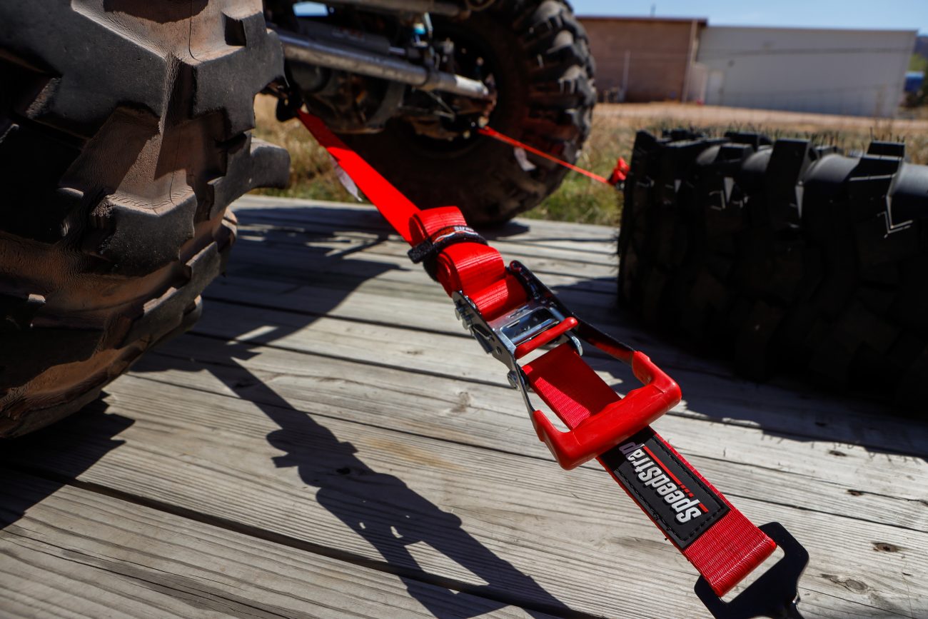 SpeedStrap 2" Ratchet Tie Down and Axle Strap Combo