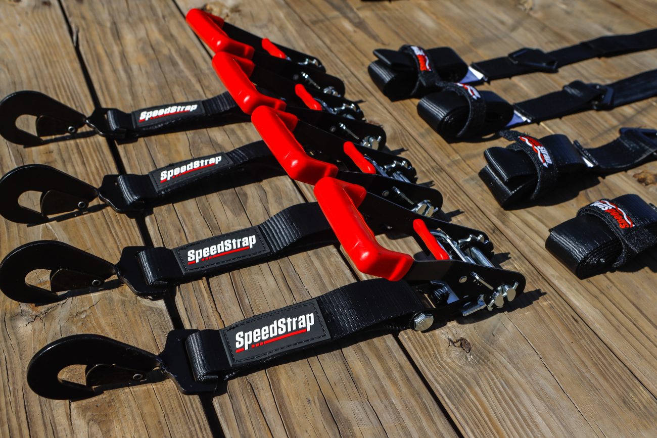 Ratchet Tie Down with Twisted Snap Hook