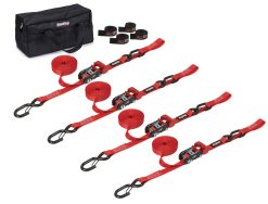 SpeedStrap Heavy Duty Motorcycle, ATV, Snowmobile Ratchet Tie-Down Kit