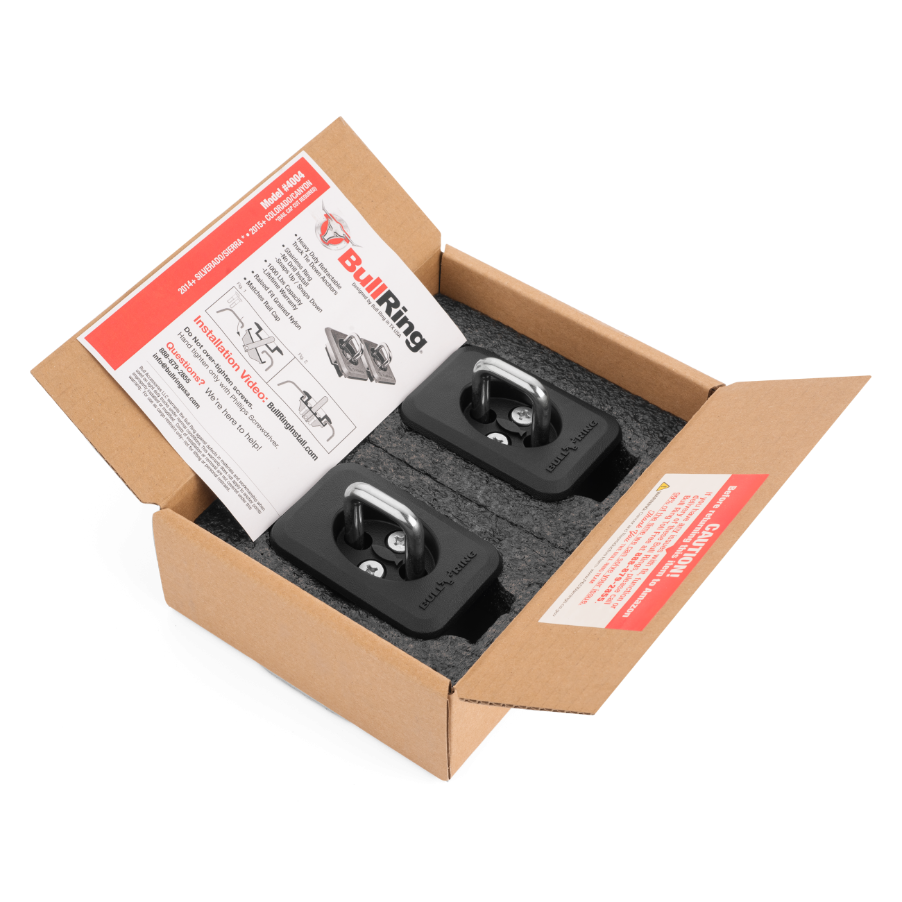 Gunmetal Flush Fit Tie Down Anchor Packaging