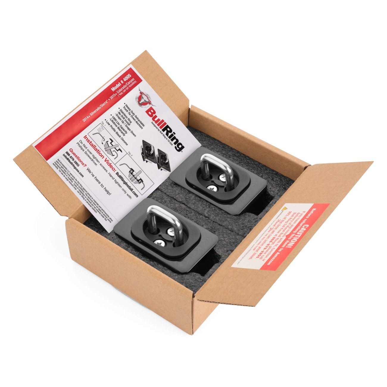 BullRing Tie Down Anchor Packaging