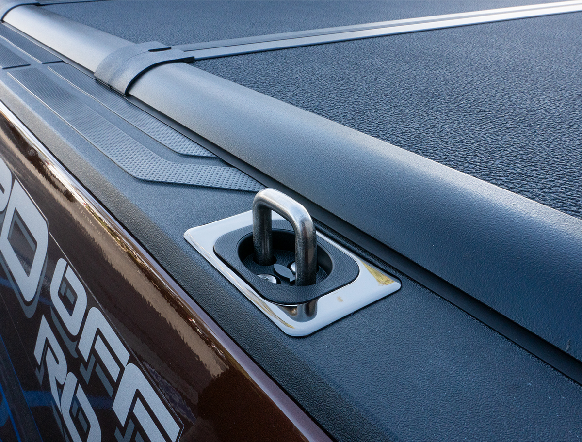 BullRing Stainless Steel Retractable Tie Down Anchor for Dodge Ram and Toyota Tundra