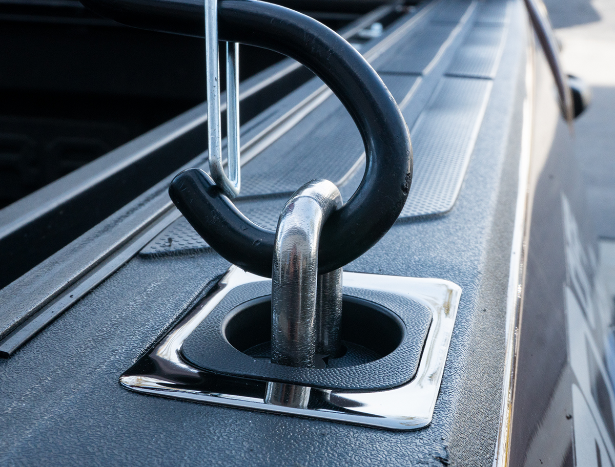 BullRing Stainless Steel Retractable Tie Down Anchor for Dodge Ram and Toyota Tundra