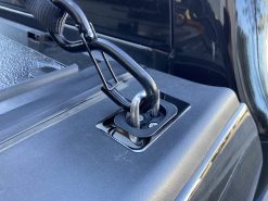 BullRing Gunmetal Retractable Tie Down Anchor for Dodge Ram and Toyota Tundra