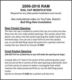 Rail Cap Modifications Dodge Ram