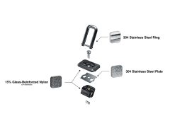 Bullet Inner Bed Retractable Tie Down Disassembled Illustration