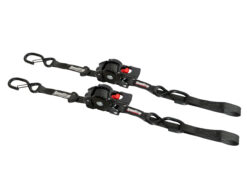 1" x 10ft Retractable Tie Downs w/ Built in Soft-Tie (2-Pack)